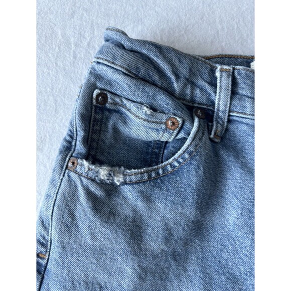 Agolde Jeans Womens 24 Riley High Rise Straight Leg‎ Stretch Crop Button Fly - Picture 4 of 12